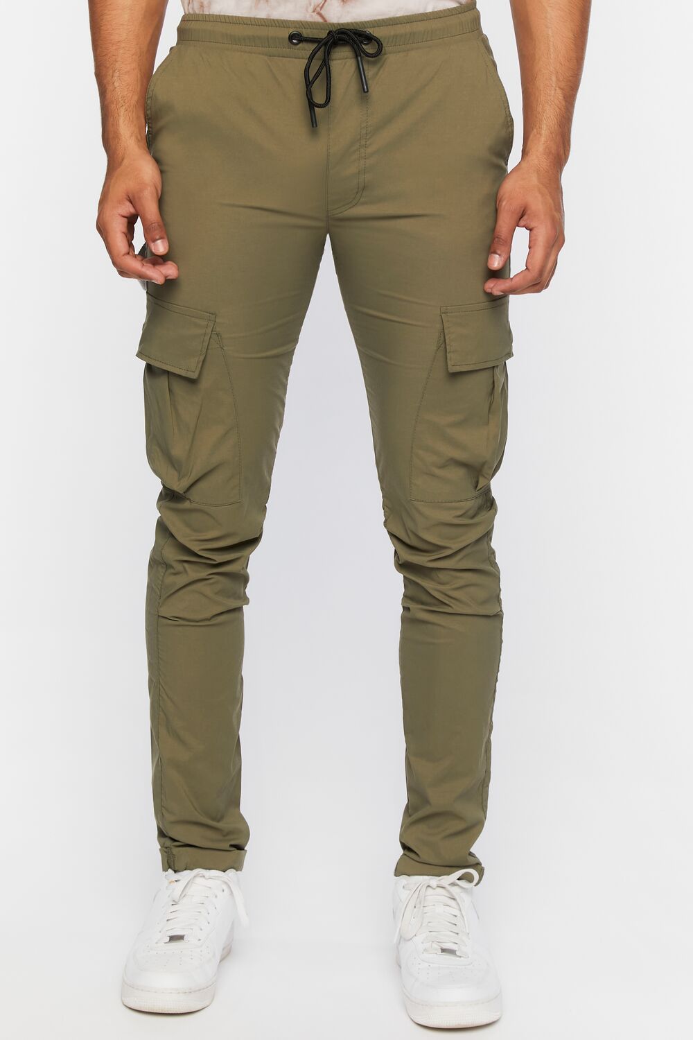 Drawstring Skinny Utility Pants
