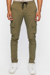 Drawstring Skinny Utility Pants