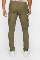 Drawstring Skinny Utility Pants
