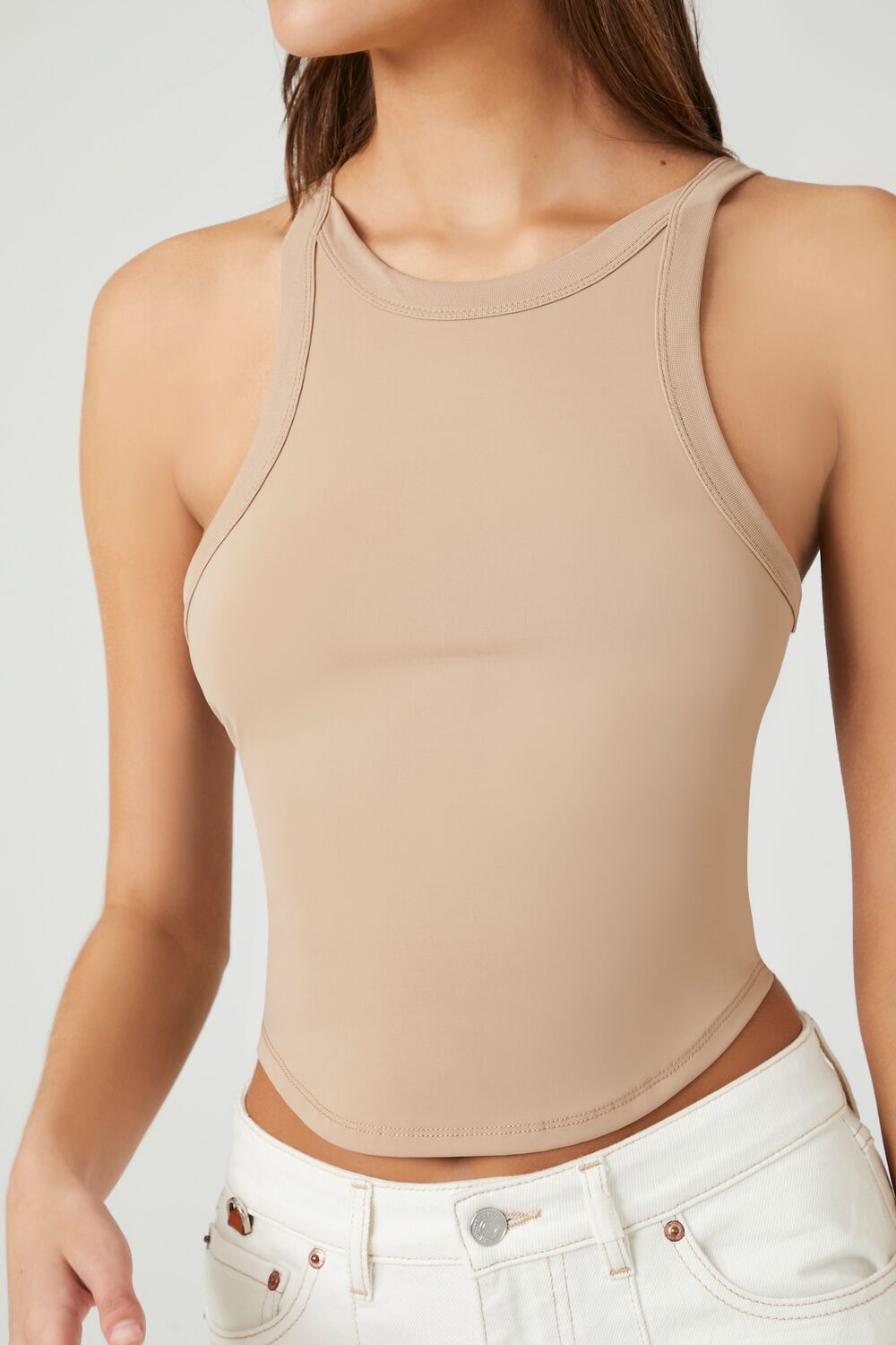 Asymmetrical-Strap Tank Top