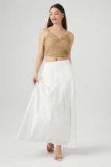 Crinkled O-Ring Cropped Cami