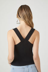 Button-Front Tank Top
