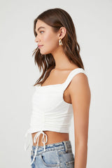 Drawstring Cropped Tank Top