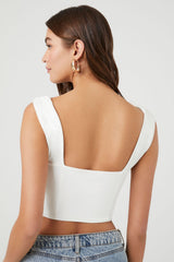 Drawstring Cropped Tank Top