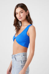 Seamless Twist-Front Crop Top