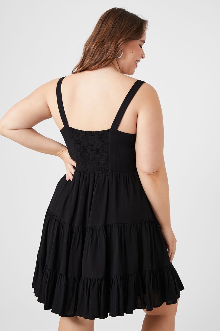 Plus Size Tiered Fit & Flare Dress