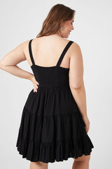 Plus Size Tiered Fit & Flare Dress