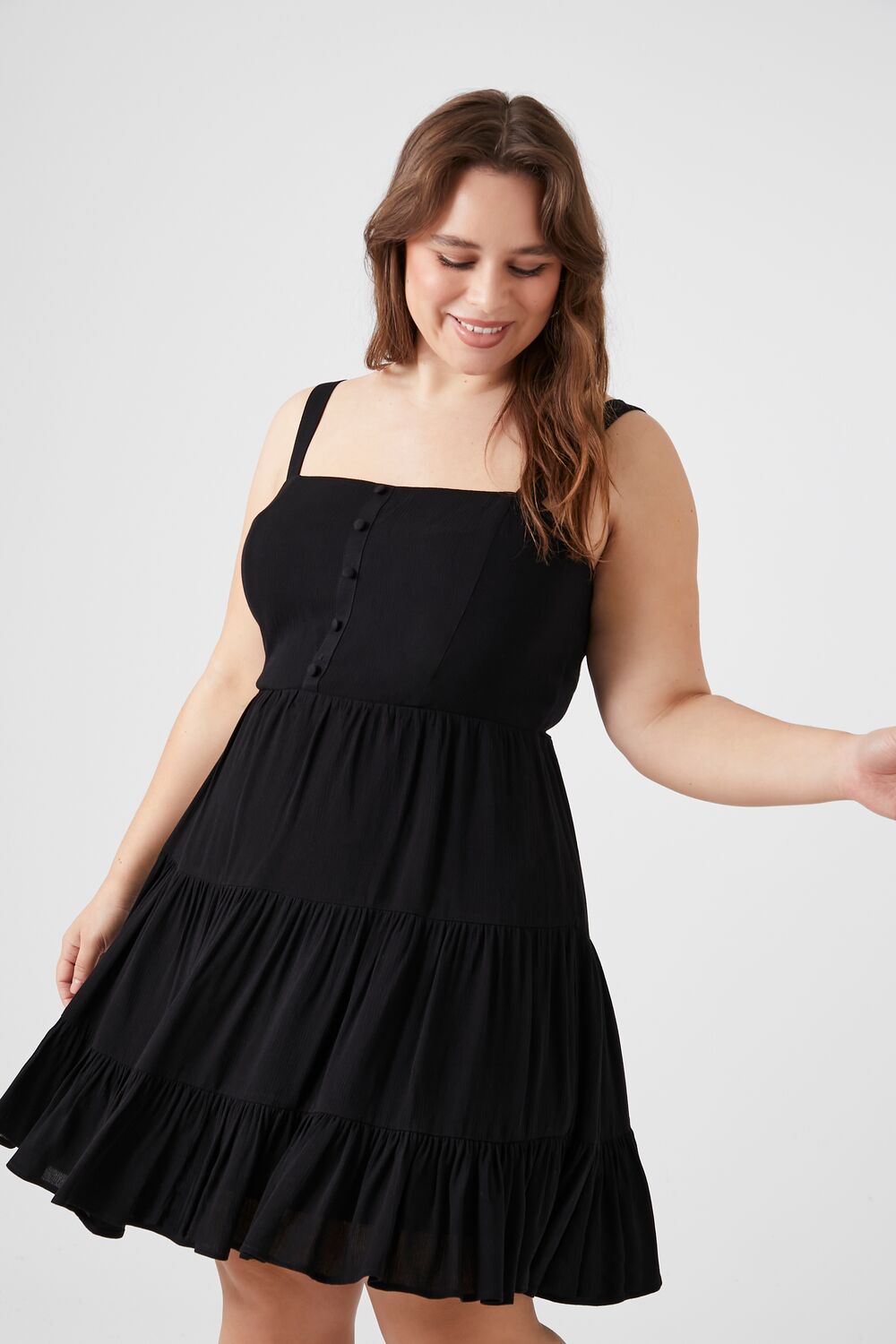 Plus Size Tiered Fit & Flare Dress