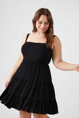 Plus Size Tiered Fit & Flare Dress