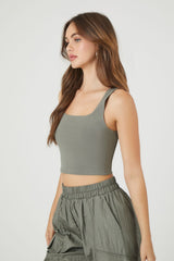 Cotton Cropped Tank Top