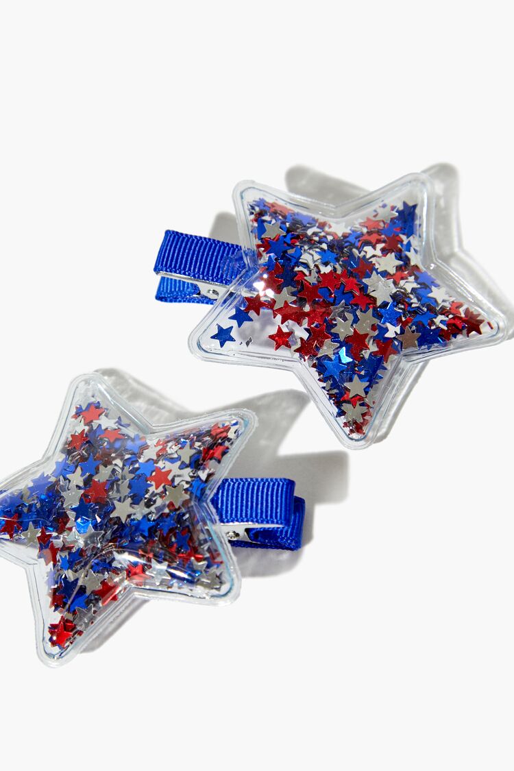 Girls Confetti Star Hair Clip Set (Kids)