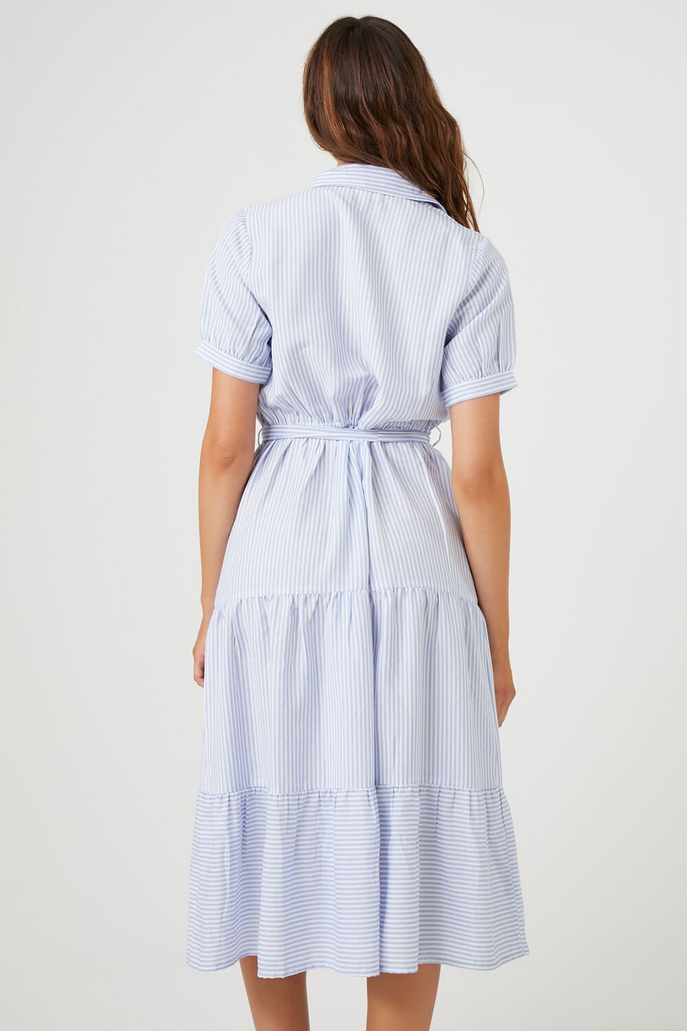 Striped Midi Shirt Dress