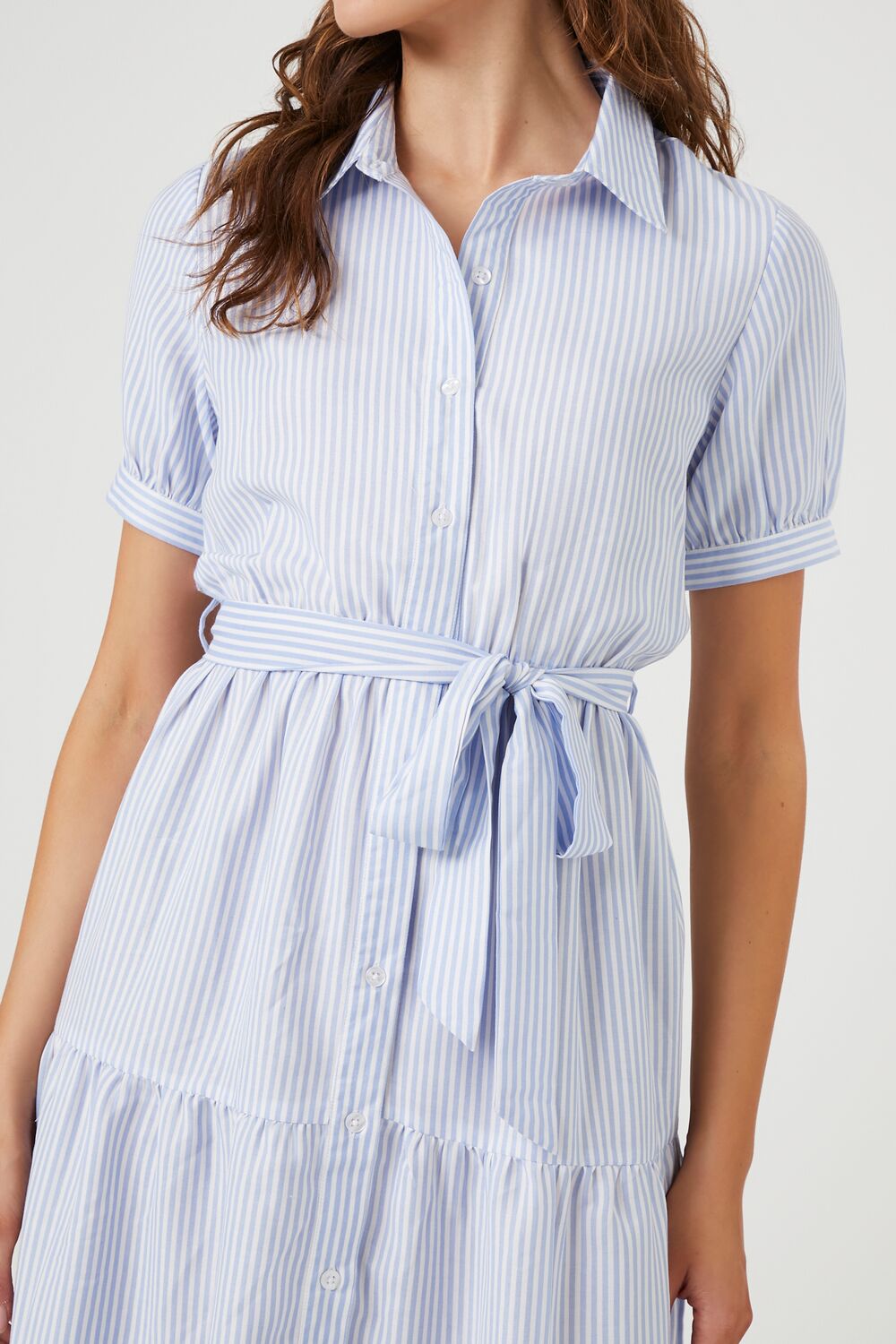 Striped Midi Shirt Dress
