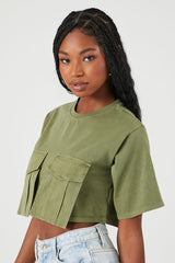 Cargo Pocket Cropped Tee