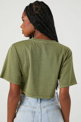 Cargo Pocket Cropped Tee