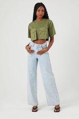 Cargo Pocket Cropped Tee