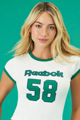 Reebok Cropped Ringer Tee