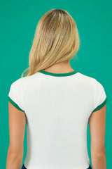 Reebok Cropped Ringer Tee