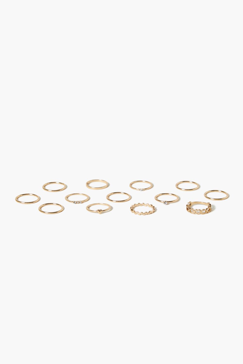 Rhinestone Ring Set
