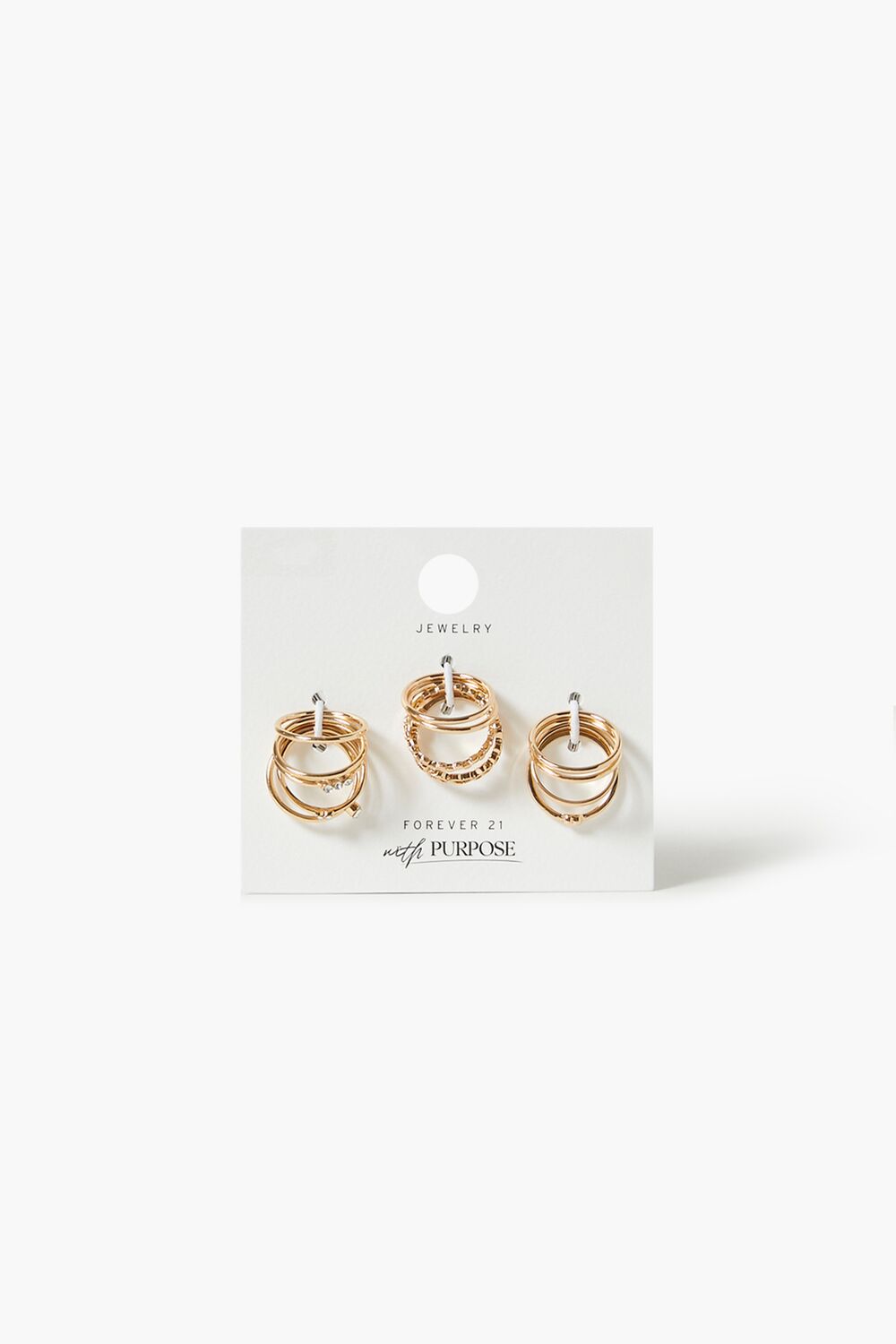Rhinestone Ring Set