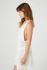 Crochet Y-Back Mini Dress