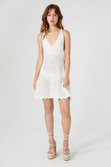 Crochet Y-Back Mini Dress