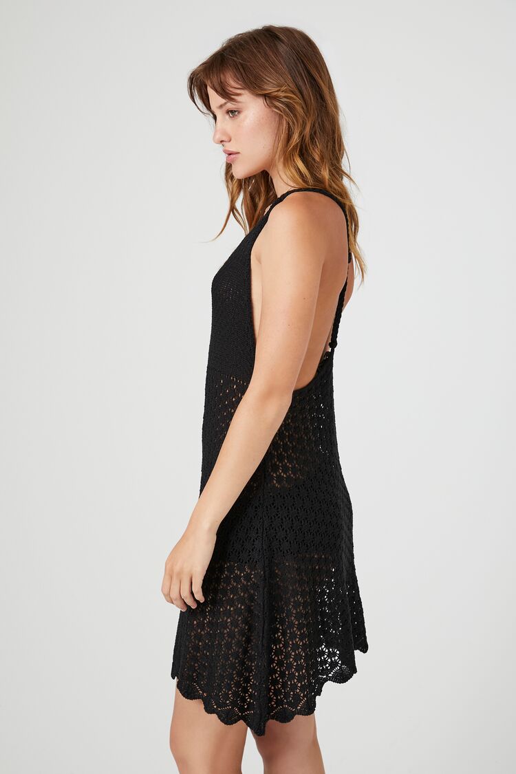 Crochet Y-Back Mini Dress