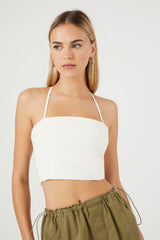 Lace-Back Cropped Cami