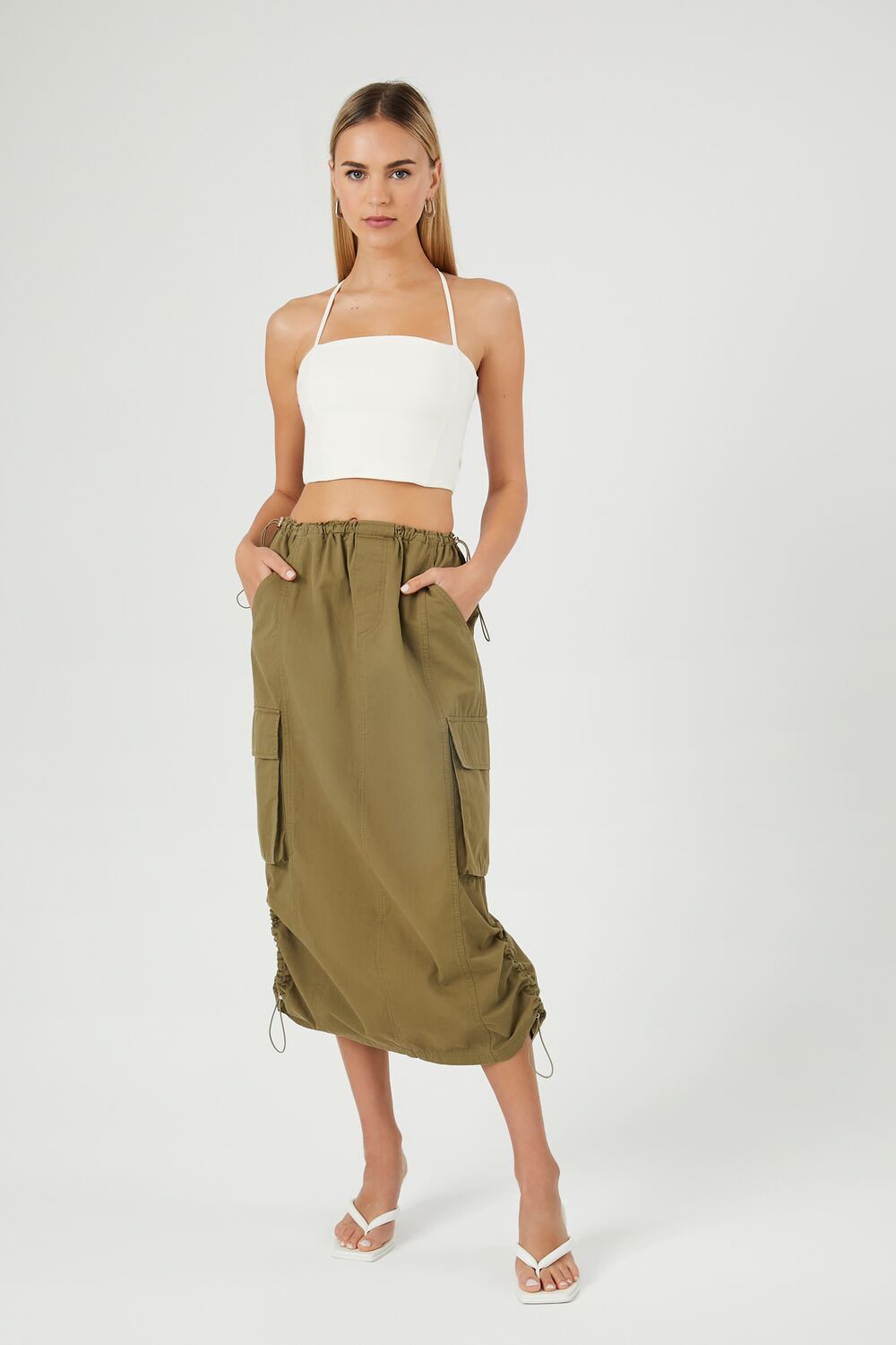 Lace-Back Cropped Cami