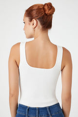 Sweater-Knit Tank Bodysuit