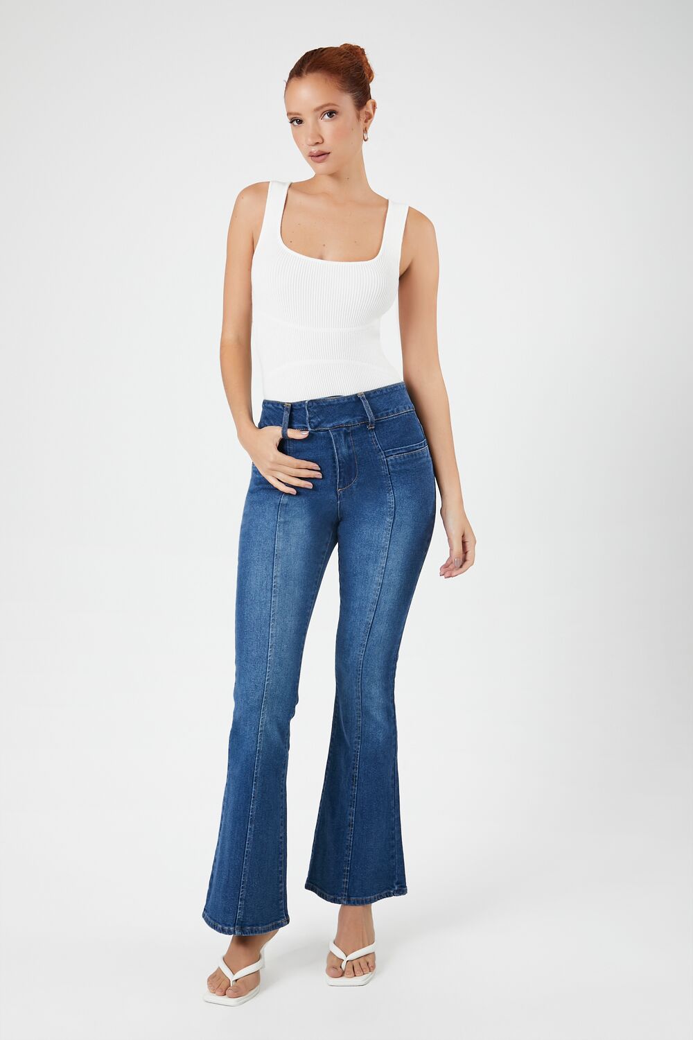 Sweater-Knit Tank Bodysuit