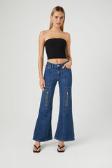 Sweater-Knit Cropped Tube Top