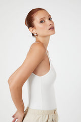 Sweater-Knit V-Neck Cami Bodysuit