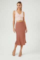 Ruched Mesh Crop Top