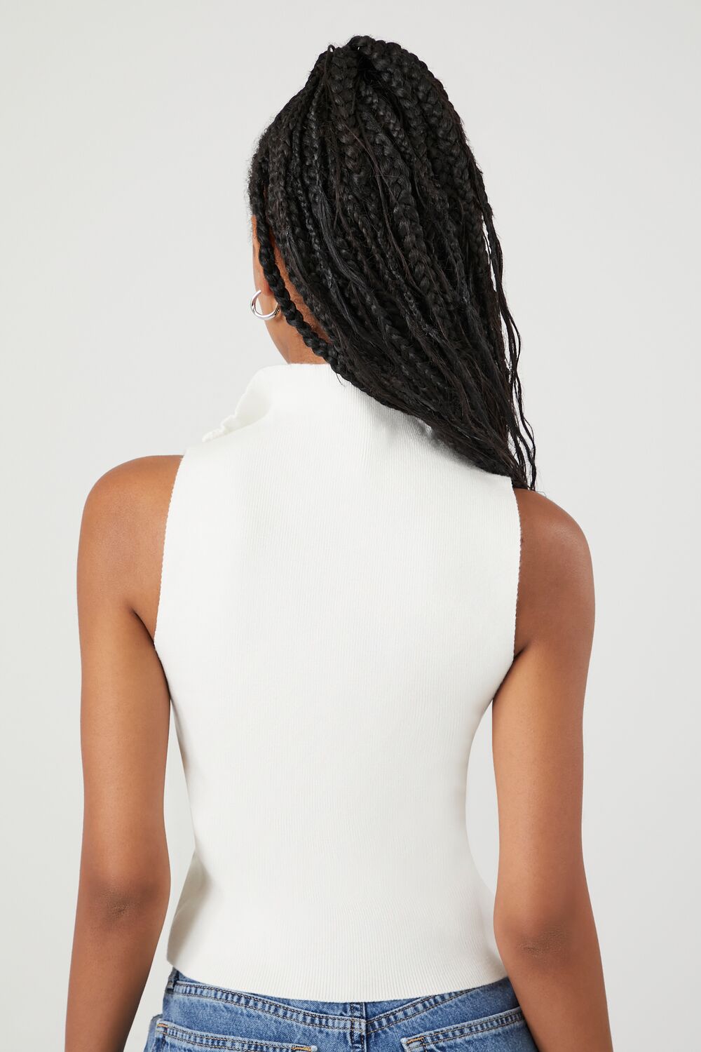 Sweater-Knit Cropped Tank Top