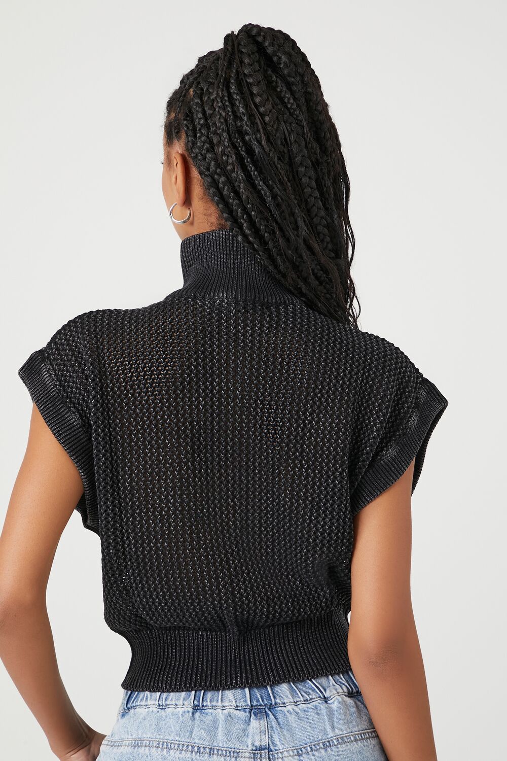 Sweater-Knit Half-Zip Pullover