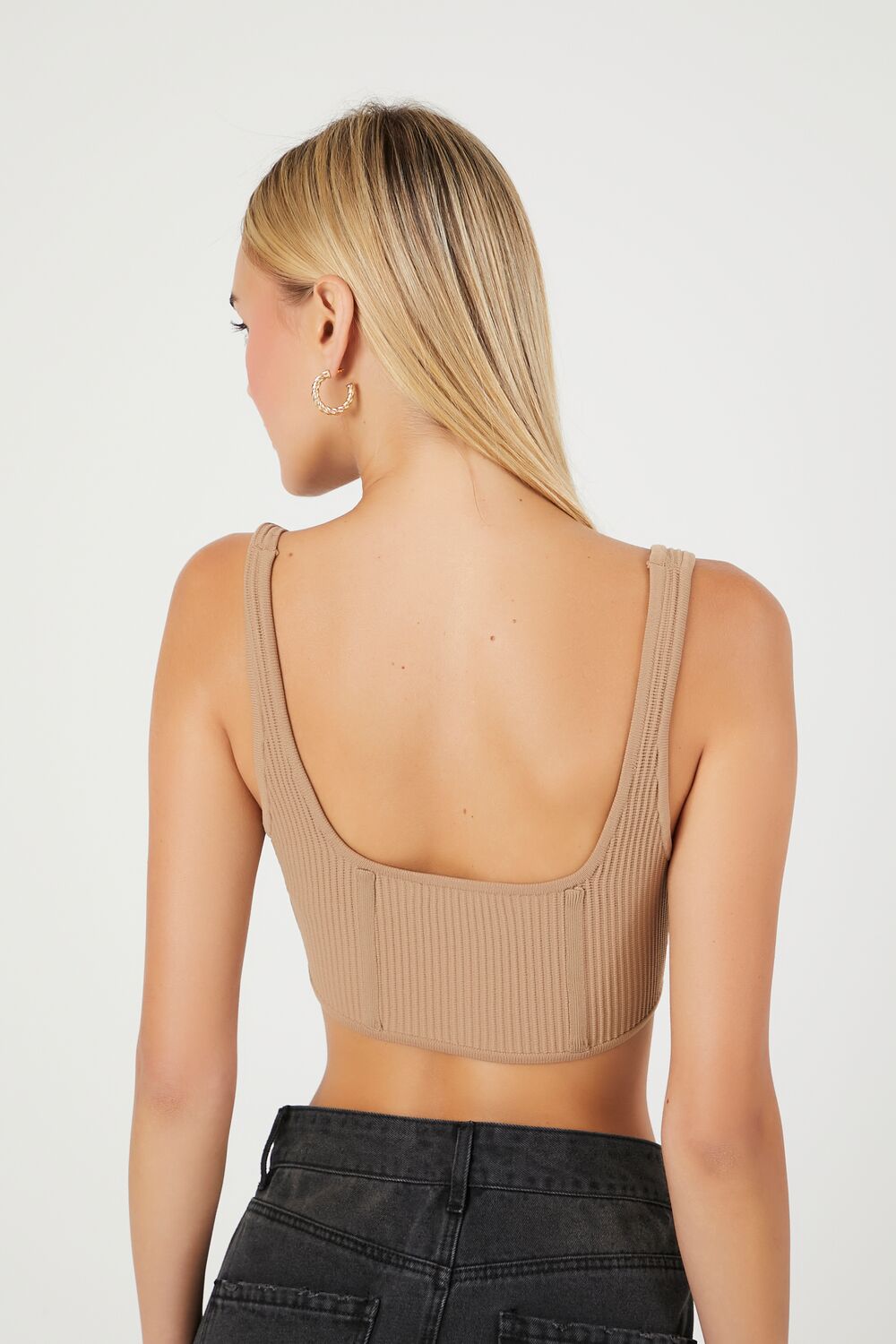 Sweater-Knit Crop Top