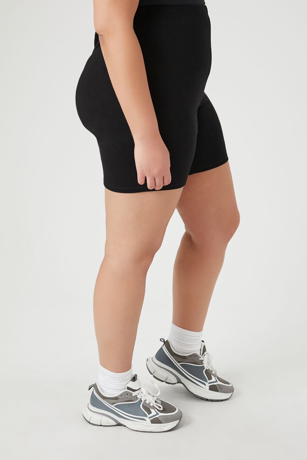 Plus Size Cotton Biker Shorts