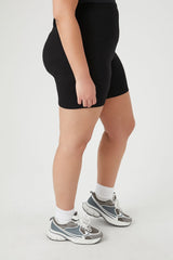 Plus Size Cotton Biker Shorts