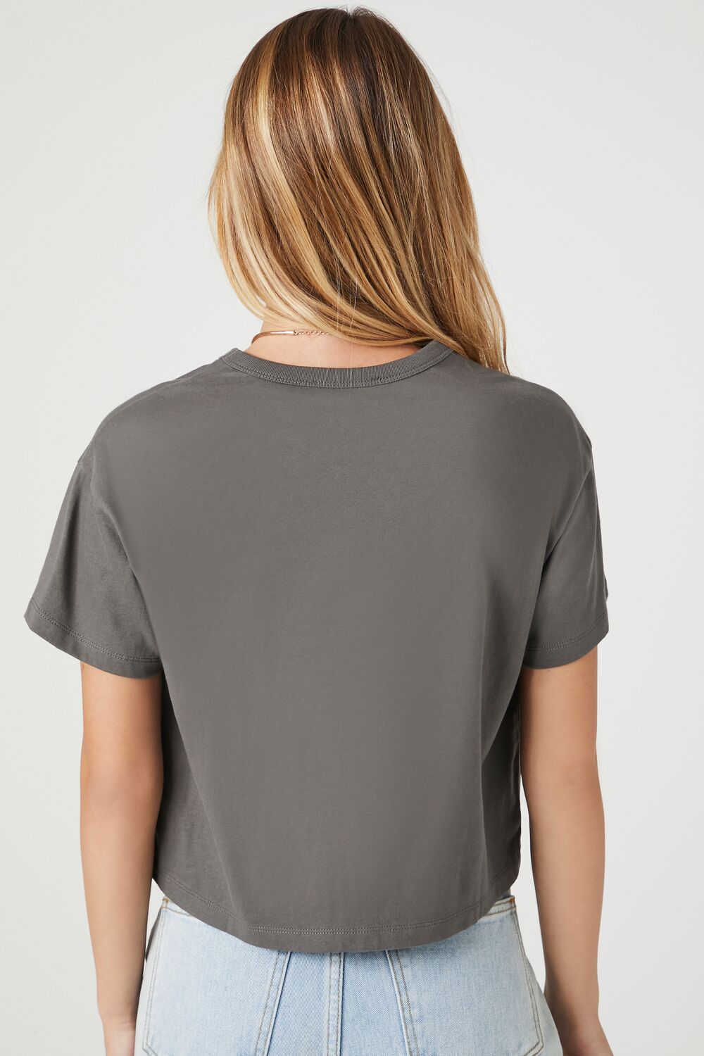 Crew Neck Cropped Tee