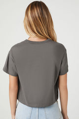 Crew Neck Cropped Tee