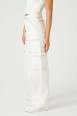 Twill Straight-Leg Cargo Pants