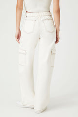 Twill Straight-Leg Cargo Pants