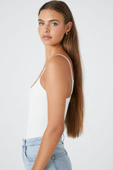 Cotton-Blend Cami Bodysuit