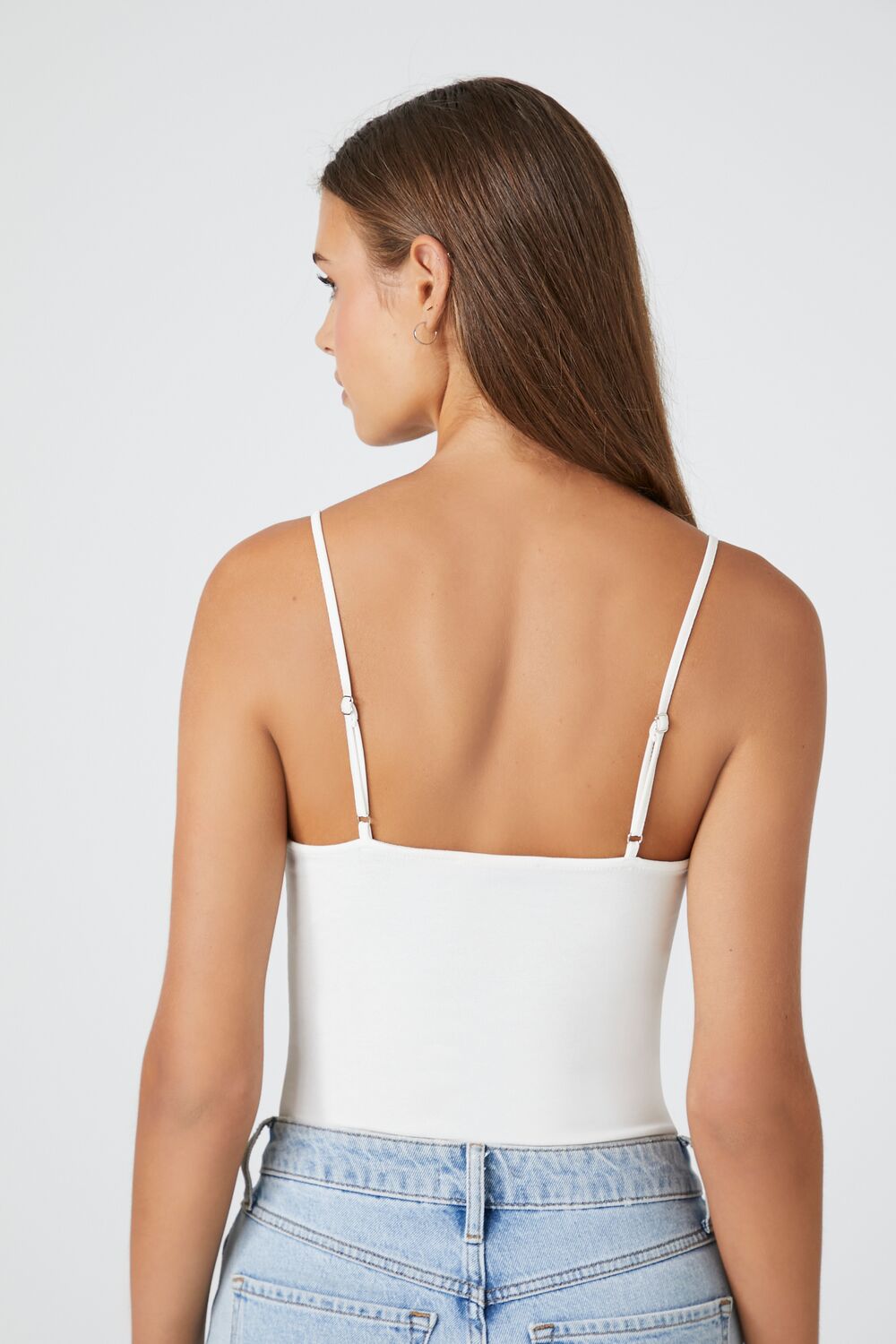 Cotton-Blend Cami Bodysuit