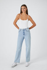 Cotton-Blend Cami Bodysuit