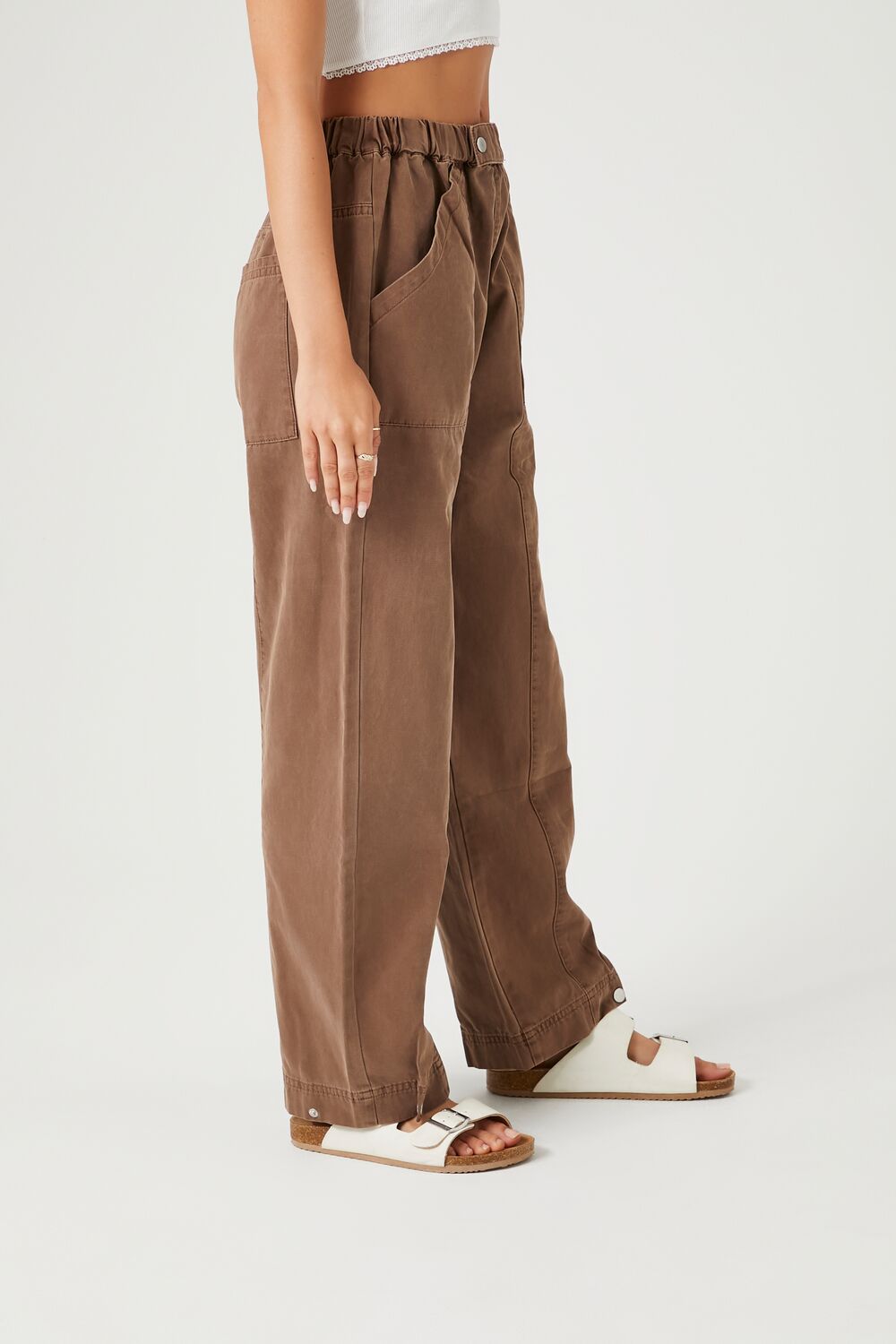 Straight-Leg Cotton Pants