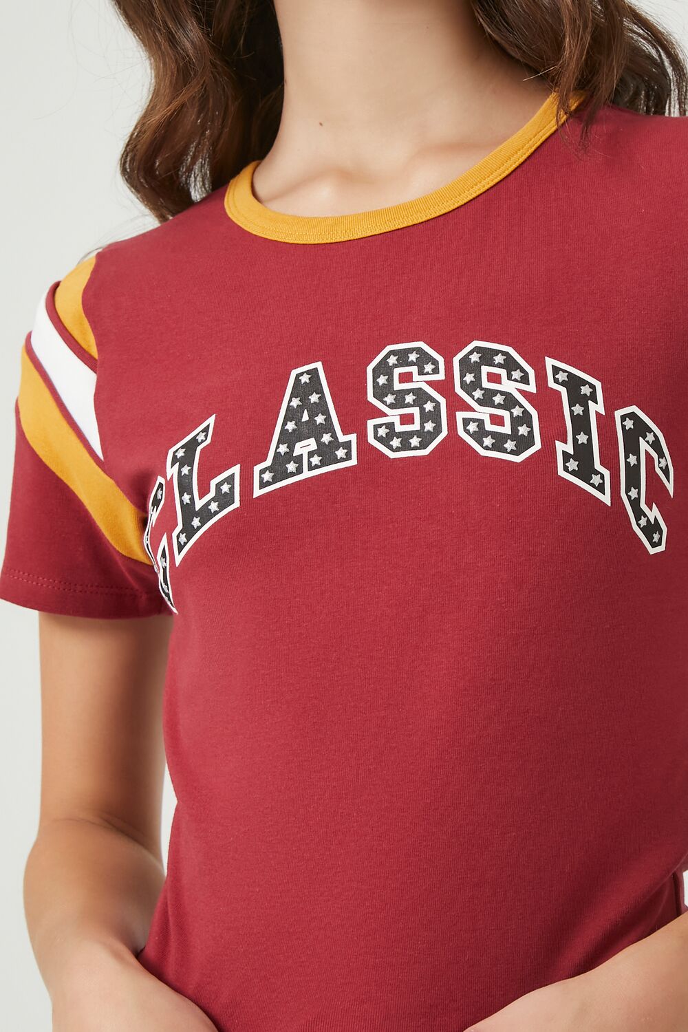Classic Graphic Ringer Baby Tee
