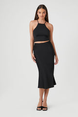 Lace-Up Cropped Cami