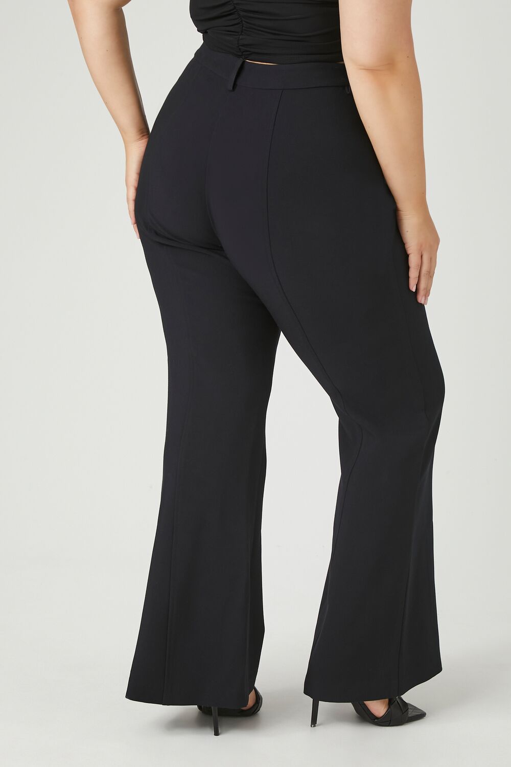 Plus Size Flare High-Rise Pants